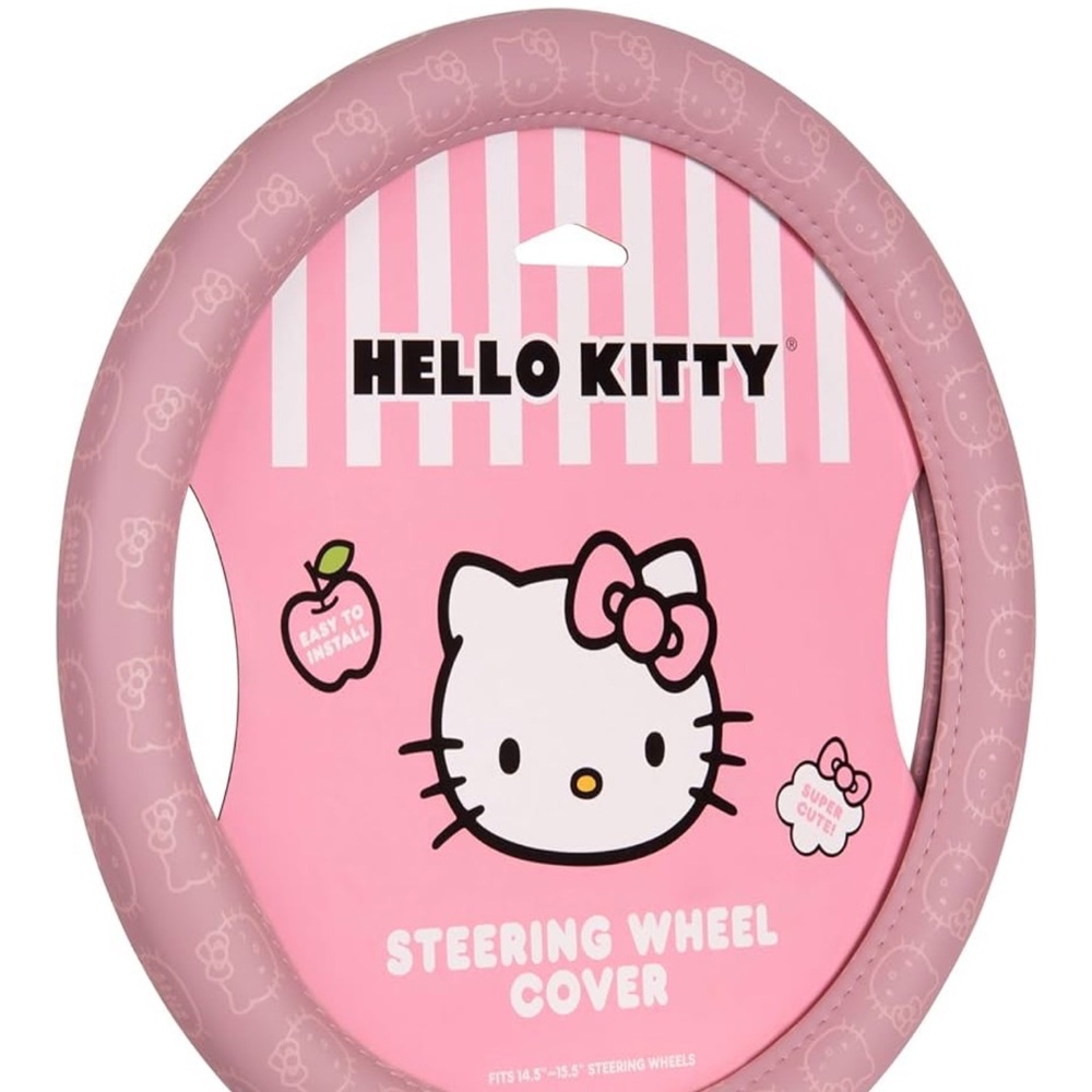 Hello Kitty Blush Pink Steering Wheel Cover